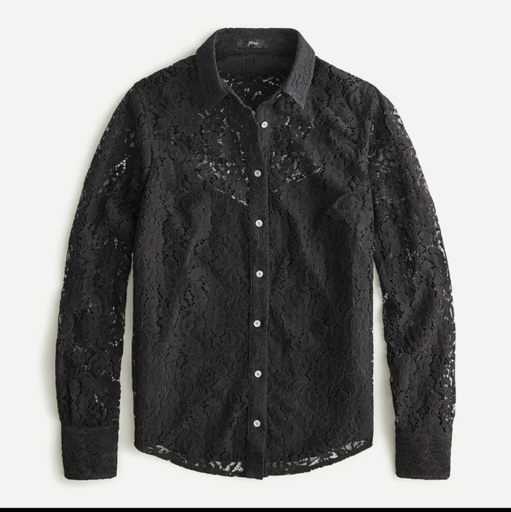 J crew classic botton down lace shirts 00